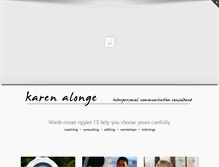 Tablet Screenshot of karenalonge.com